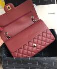 Сумка Classic Flap Bag Caviar Medium Bordeaux